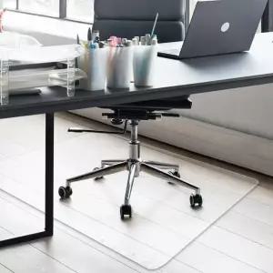 대체어매트 소음방지의자매트 훼손방지 장판보호패드 대 투명 자취 (WFKBKFR)