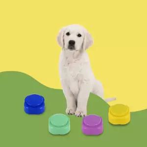 강아지 말하는 버튼 녹음 훈련 간식 벨 장난감 녹음벨 강아지훈련용품