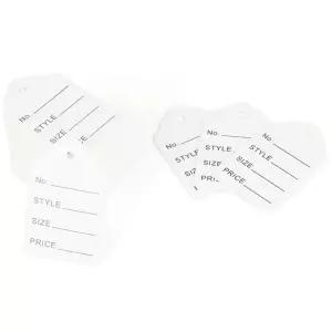 물결 의류택 네임택 종이택 가격표 1000매 종이 택 텍 행택 라벨 의류 포장