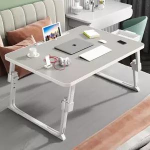 넓은 높이조절 좌식책상 테이블(70x48cm)/침대상/노트북/간식상/다과상/간이/밥상/접이식/좌탁