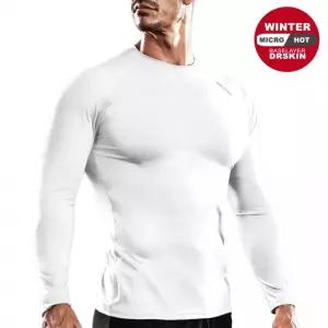 기능성스판 기모 언더레이어 운동 흰색라운드셔츠 헬스복 흡습속건 스포츠내의 웨어 신축성좋은 간절기