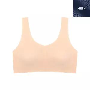 [수아팜] 주니어 2단계 소프트 메쉬 심리스 브라.