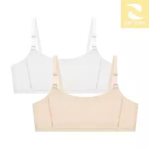 [수아팜] [3컬러 구성] 주니어 1단계 에어 소프트 브라 끈나시형 2매 세트