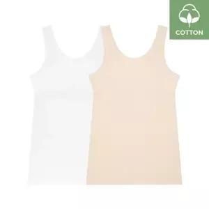 [수아팜] [3컬러 구성] 주니어 코튼 스판 런닝브라 2매 세트