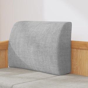 단단한 등받이 스폰지 50x40x10cm 메모리폼 베개 삼각 허리 일반곡률 드림그레이 등쿠션 린넨