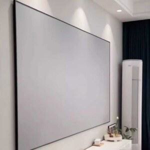 액자형 빔프로젝트 액자스크린 자동 무선 롤스크린 100 족자 거실 가정용 업소용 92인치