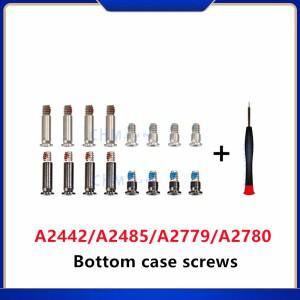노트북 하단 케이스 나사 세트 맥북 호환 프로 레티나 14 인치 16 A2779 A2780  드라이버용 회색 실버 A244