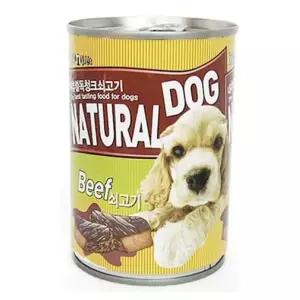 강아지 소고기캔 400g 습식 소프트 영양 간식 사료 강아지간식