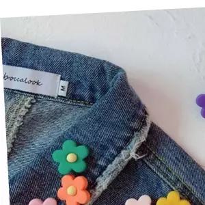 미니 꽃 뱃지 패션 브로치 플라워 옷핀 장식