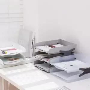 스모그 네오 트레이 2단 오픈형 데스크 문서 서류 보관함 사무용품 정리함