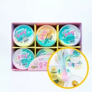 2000 쫀득 마시멜로우 슬라임 12개입 1박스 - 파스텔톤 가벼움 꾸덕 학원 달란트 마켓데이