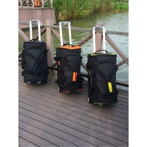 야구가방 장비백 스포츠 27인치 바퀴 오렌지 블랙 포수 트렁크 블랙 가방