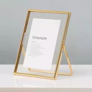 아크릴액자 양면 투명 유리 아크릴 사진 프레임 금속 디스플레이 스탠드 6 7 8 0 인치 북유럽 홈 데코 앨범