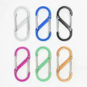 S형 양방향 카라비너 등산 캠핑 연결 고리 클립 대형