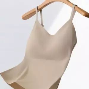 심리스 노와이어 여성 캡나시 브라 끈나시 캐미솔 (WFKBAIY)