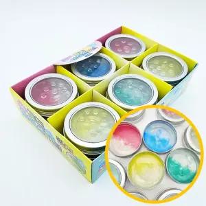 3500 투톤 아이스 퍼티 12개입 1박스 - 탱탱볼 주물럭 만들기 변형 핸드토이 스트레스해소