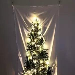 크리스마스 패브릭 벽트리 장식 전구