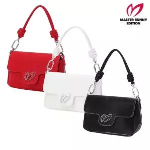 MASTER BUNNY 여성 골프 심플 로고 가죽 미니 파우치 421 E1BG107