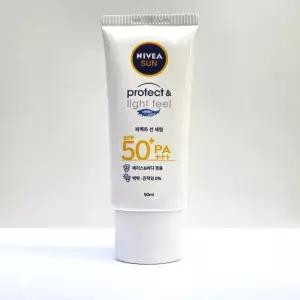 NIVEA 프로텍트 수분진정 선크림 선세럼 90ml 워터프루프선크림