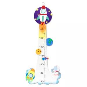 (펠트) 키재기 우주여행 투톤/기린키재기/차트/디자인키재기/신장계/벽걸이/신장/측정기/벽