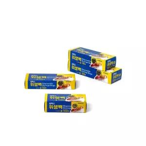 코멕스 위생백(중) 100매 코멕스 위생용품 일회용품 일회용용품 위생장갑