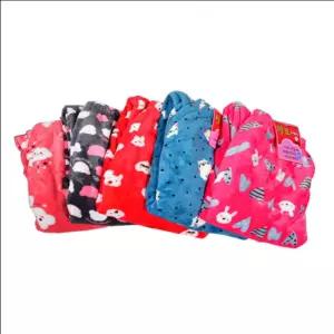 편안한 평화 착용감 다양한 패턴 밑단시보리 밍크 여성 9부 파자마 바지 여성팬티