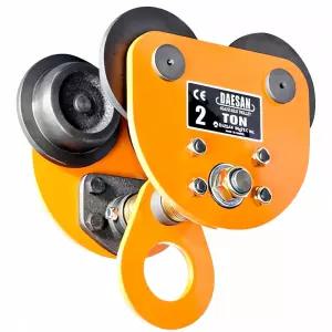 대산 플레인트롤리 5.0T 체인블록 브라켓 카 리프트 슬링 후크 크레인 기계 장비 정기