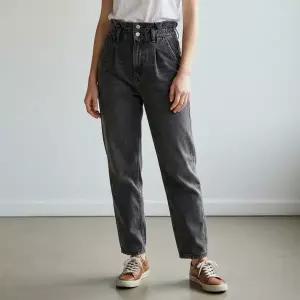 [에잇컨셉] 융기모 투버튼 데님 배기팬츠(2color)