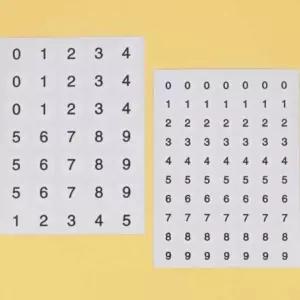 티커 번호 1장 다이어리숫자스티커 넘버링스티커 스티커