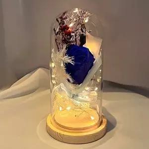 LED 꽃 무드등 (소) 블루 인테리어 조명 집들이 선물