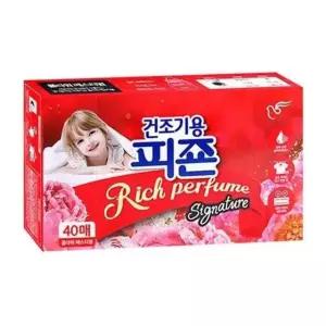 피죤 건조기용시트형 섬유유연제 플라워페스티벌 40매 섬유유연제