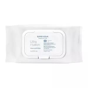 [셀러허브][미샤] 미샤 수퍼 아쿠아 울트라 히알론 클렌징 오일 티슈 대용량 70매 (S14853945)