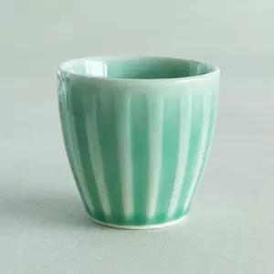이천도자기 비취연 물컵 8.5cm 물컵 물잔 음료컵 도자기 물컵 음료잔