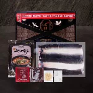 국내산 자포니카 민물장어 2인 선물세트  손질후 700g내외 생강채+소스포함)