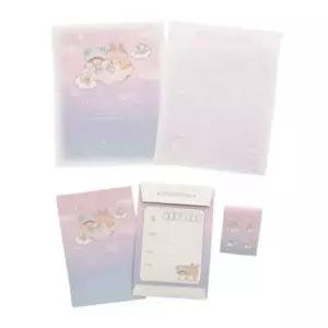 세트 키키라라 일본 편지지 리틀트윈스타 산리오 편지