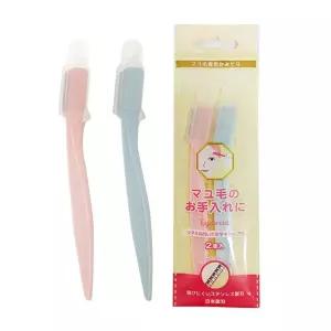 일본 니켄 일자형 눈썹칼 기본형 눈썹 정리칼 2p 눈썹칼 길이조절눈썹칼