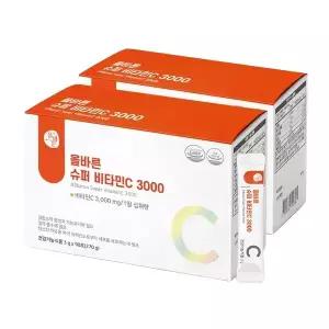 올바른 슈퍼 비타민c 3000 90포 2박스 (총 6개월분 180포)
