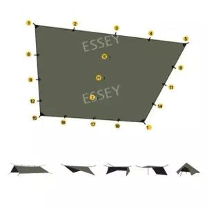 초대형 실버코팅 대형타프 렉타 천막 장박 방수 타프 캠핑