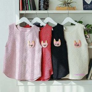 유아동 낮잠 어린이집 누빔 조끼 실내복pqr670