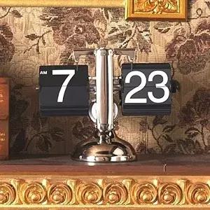 메탈 플립 스탠드시계 디자인소품 인테리어소품 (KYR-W021886)