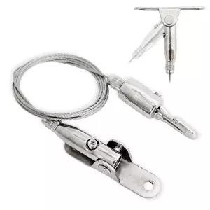 J액자걸이 각도조절 1652 소1M 액자와이어 천정고리/붙이는/핀/마이토우/안뚜리/홀더/실리콘/그립