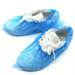 일회용비닐 일회용 신발커버 100매/슬립 부직포 비닐 슬리퍼 보호 작업 강당 청색 방수 실내 레인 부츠