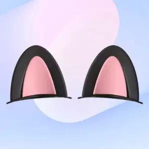 클래식 파츠 포인트 곰귀 레트로 고양이귀 커플 인형