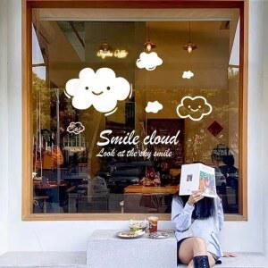 카페유리스티커 인테리어 창문 시트지 스티커 포인트스티커 데코