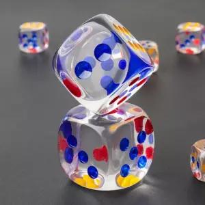 구매 계산기 제작 대 투명 28mm 육면체 교구용 술자리 주사위 보드게임 윷놀이 수학