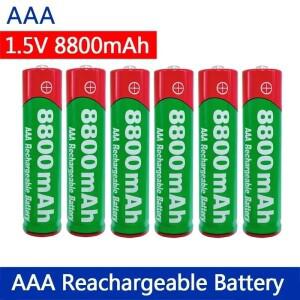 AAA 배터리 1.5V 충전식 8800mAh Led 라이트 장난감 MP3 긴 수명  알카라인