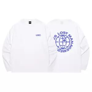 LMC 남녀공용 캐주얼 긴팔티 롱슬리브 한컴 한정판 (화이트) (S/M/L/XL)