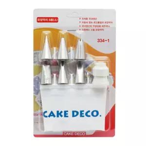 케이크 모양 깍지 짤주머니 소형 6종세트