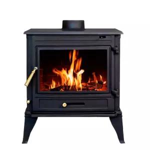 신일 SL095 노출형 주물변난로 가정용 거실 강력 도어밀폐 전면 대형투시창 연통 난로