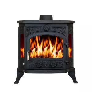 신일 SL-096 주물난로 가정용 거실 편리한 재털이방식 세련된 엔틱디자인 연통 난로